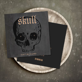 Tarjeta de visualización Skull Halloween Stud Earr