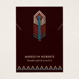 Tarjeta de visualización Terra Cotta Turquoise Tri