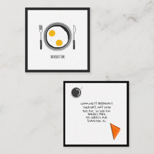 tarjeta de volante de desayuno comunitario