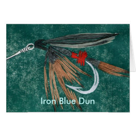 Tarjeta de vuelo clásica de trucha "Iron Blue Dun"