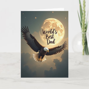 Tarjeta de vuelo majestuoso del Día del Padre