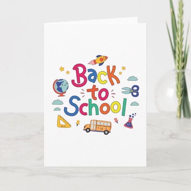 Tarjeta De vuelta a la escuela (Anverso)