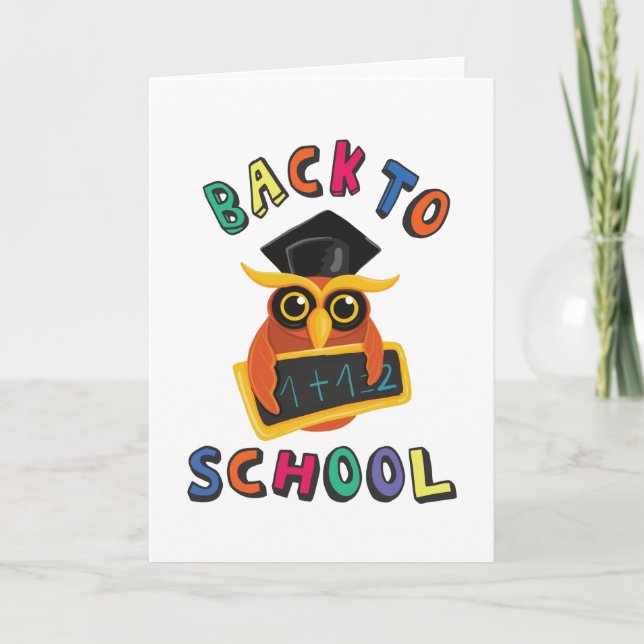 Tarjeta De vuelta a la escuela (Anverso)