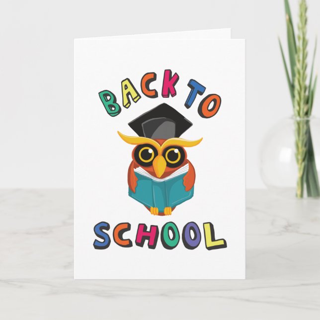 Tarjeta De vuelta a la escuela (Anverso)
