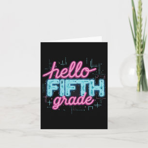 Tarjeta De vuelta a la escuela 5º grado Colección