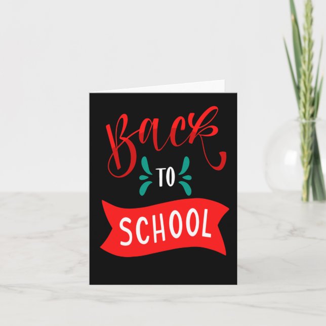 Tarjeta De vuelta a la escuela 6 (Anverso)