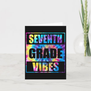 Tarjeta De Vuelta A La Escuela De 7º Grado Vibes Primer Dí