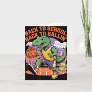 Tarjeta De vuelta a la escuela de vuelta a Ballin Balonces