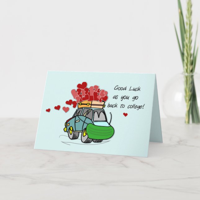 Tarjeta De vuelta a la escuela durante la carga de carros  (Anverso)