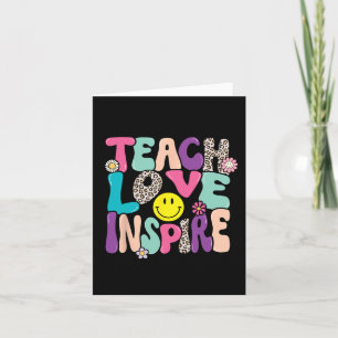 Tarjeta De Vuelta A La Escuela El Amor Inspira A Los Maest