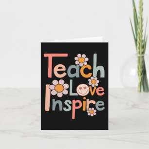 Tarjeta De Vuelta A La Escuela El Amor Inspira A Los Maest