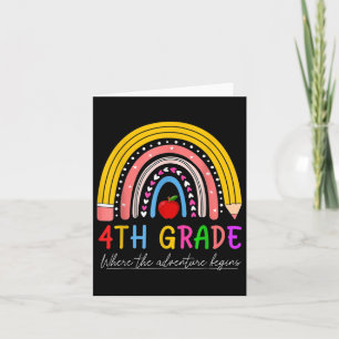 Tarjeta De Vuelta A La Escuela El Arcoiris De Cuarto Grado
