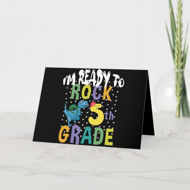 Tarjeta De vuelta a la escuela estoy listo para rodar en q (Anverso)