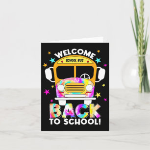 Tarjeta De Vuelta A La Escuela Para Los Conductores De Aut