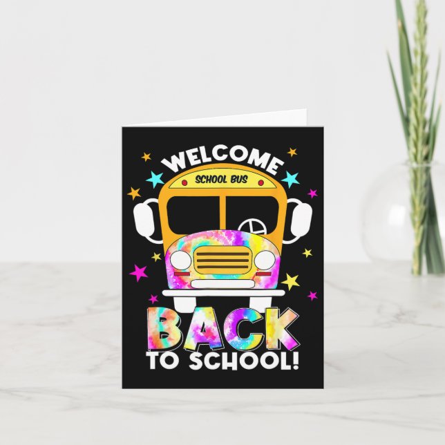 Tarjeta De Vuelta A La Escuela Para Los Conductores De Aut (Anverso)