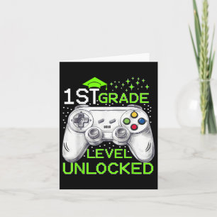 Tarjeta De vuelta a la escuela Primer grado Jugadores desb