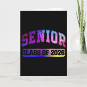 Tarjeta De vuelta a la escuela Senior Cl de 2026 graduació