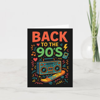 Tarjeta De vuelta a los 90 - Retro Vintage Old School de l