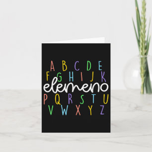 Tarjeta De Vuelta Al Colegio Abc Elemeno Profesor De Jardí
