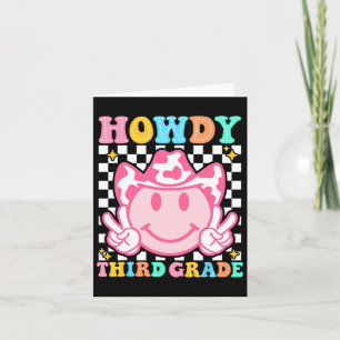 Tarjeta De Vuelta Al Colegio Howdy Compañía De Vaqueros Oc