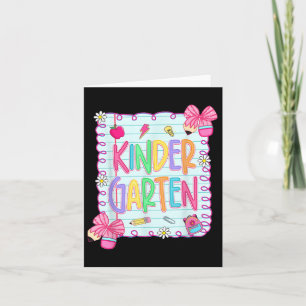 Tarjeta De Vuelta Al Colegio Jardín De Niños Coquette Penc