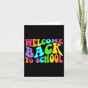 Tarjeta De Vuelta Al Colegio Primer Día De Enseñanza De Es