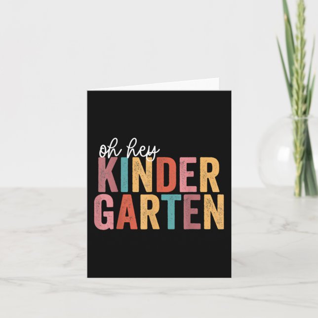 Tarjeta De Vuelta Al Colegio Profesora De Estudiantes Infa (Anverso)