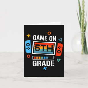 Tarjeta De Vuelta Al Juego Escolar En Niños Jugadores De 6