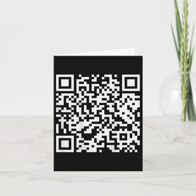 Tarjeta (de vuelta) Divertido Qr No es un poco de btch Cod (Anverso)