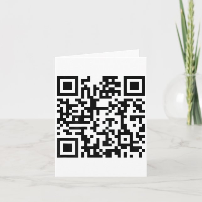 Tarjeta (de vuelta) Gracioso Qr Fck Usted Código Dedo Medi (Anverso)