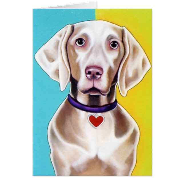 Tarjeta de Weimaraner (Frente)