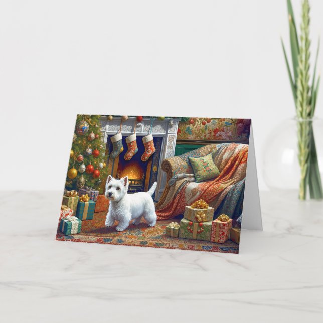 Tarjeta de West Highland Terrier (Anverso)