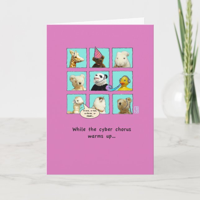 Tarjeta de Windows para los animales de cumpleaños (Anverso)
