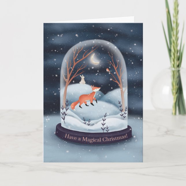 Tarjeta de Wonderland de invierno mágico para navi (Anverso)