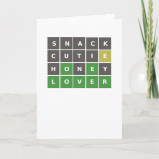 Tarjeta de Wordle para San Valentín / Aniversario