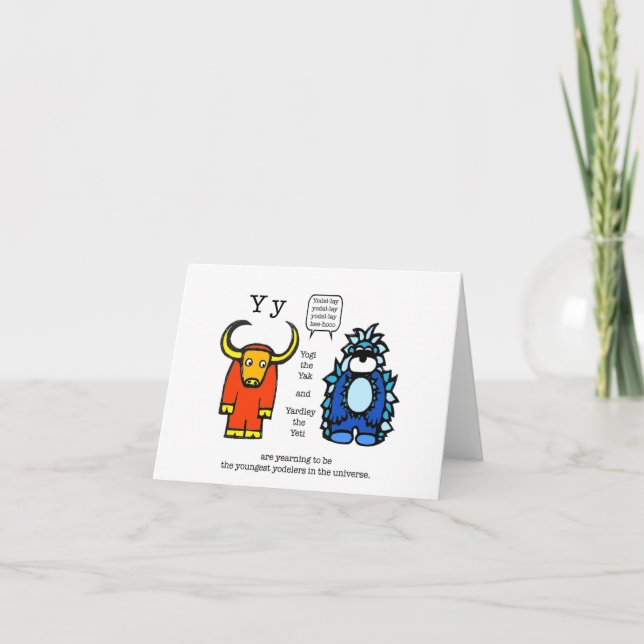 Tarjeta de Yak y Yeti (Anverso)
