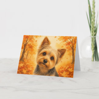 Tarjeta de Yorkshire Terrier