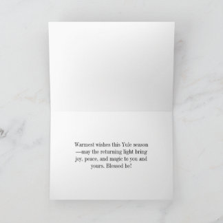 Tarjeta de Yule del Arte Popular Nórdico