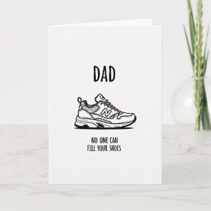 Tarjeta de Zapato del Día de los Padres Fuertes