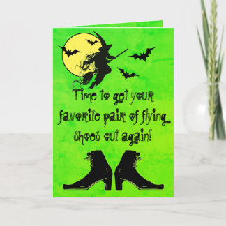 TARJETA DE ZAPATOS DE VUELO