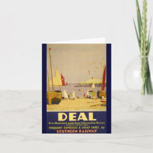 Tarjeta Deal Kent Southern Railways Vintage Hiking Duck