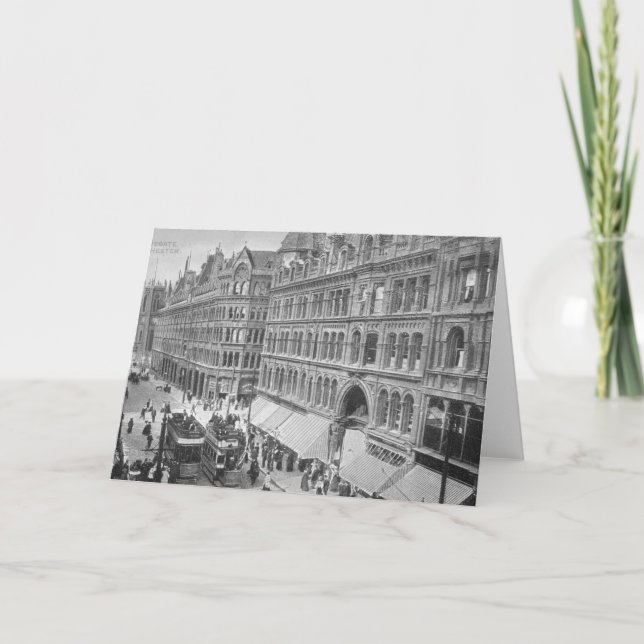 Tarjeta Deansgate, Manchester, c.1910 (Anverso)