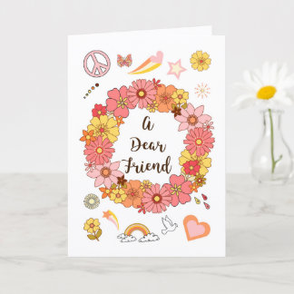 Tarjeta Dear Friend Mother's Day Peace & Love Card        
