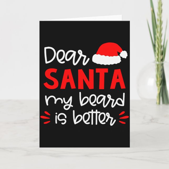Tarjeta Dear Santa Shirt Funny Matching Family Christmas P (Anverso)