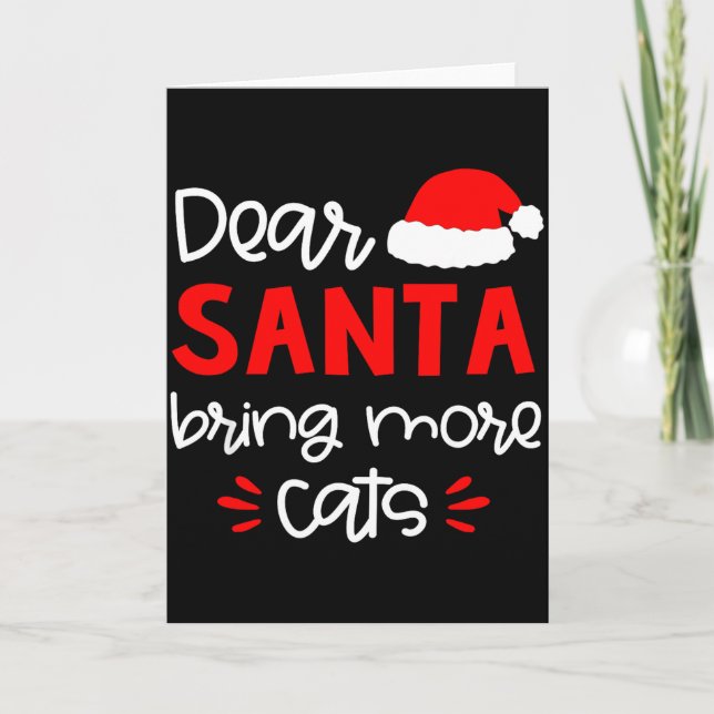 Tarjeta Dear Santa Shirt Funny Matching Family Christmas P (Anverso)