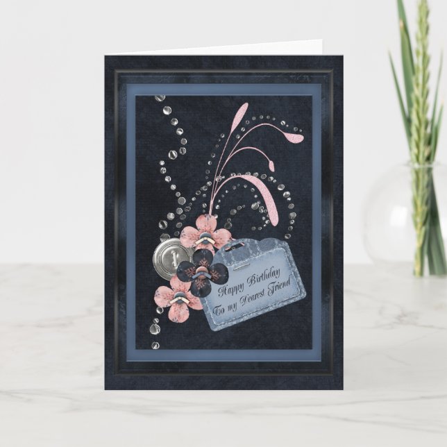 Tarjeta Dearest Friend Birthday (Anverso)