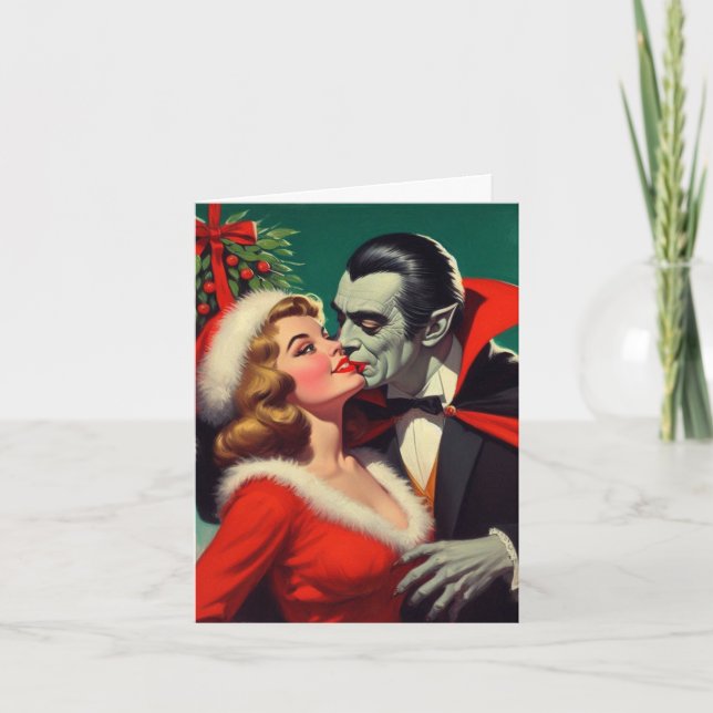 Tarjeta Debajo del Mistletoe (Anverso)