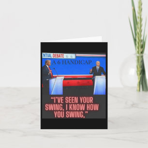 Tarjeta Debate De Handicap Joe Biden Y Donald Trump