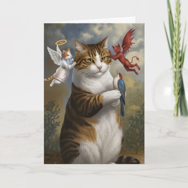 Tarjeta Debate sobre el gato (Anverso)