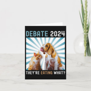 Tarjeta Debate sobre las elecciones de 2024: El gato de pe